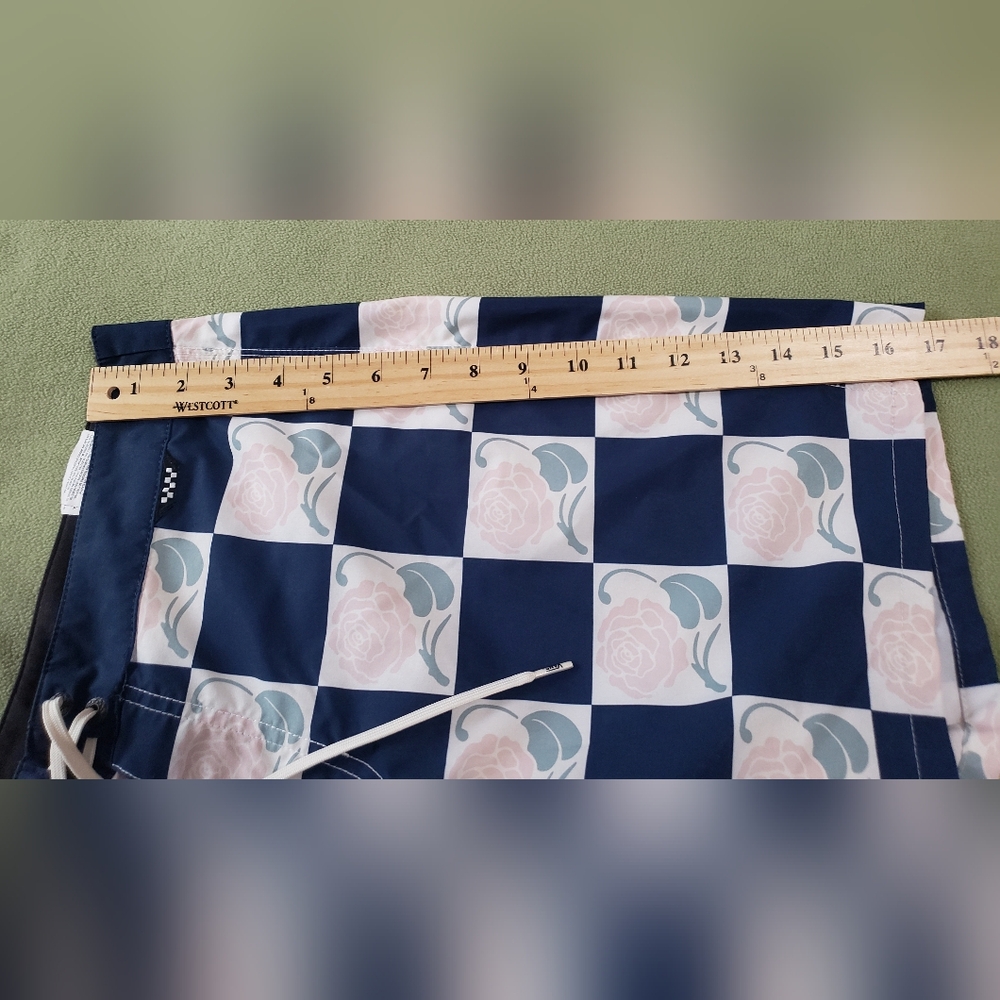 Vans Checkerboard Roses Swim Trunks - Picture 7 of 11